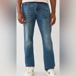 True Religion Geno Relaxed Slim Medium Spiced Orchard Wash Flap Sz 33 x 32 NWT